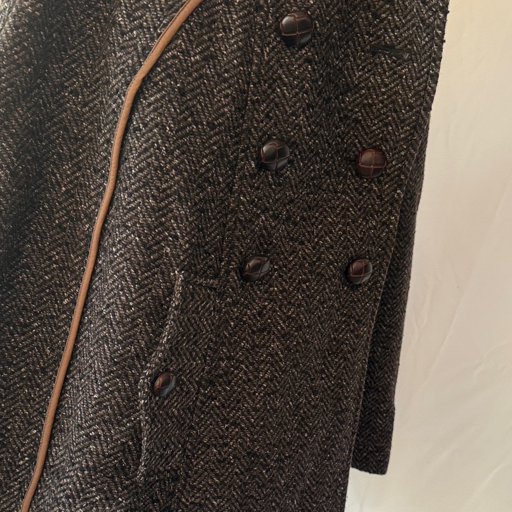 Loft Herringbone Double-Breasted Cape. - image 5